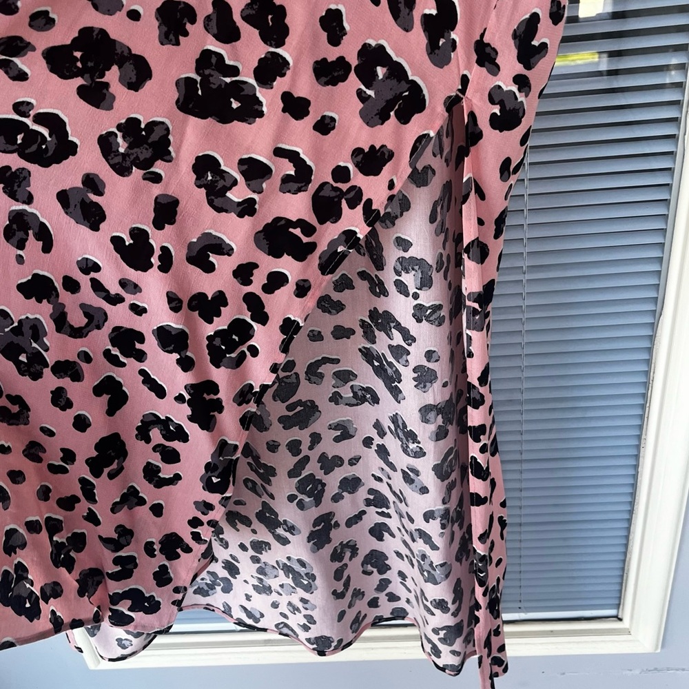 Maeve by Anthropologie NWT Rita Printed Tunic Side Slits Leopard Midi Size 1X - Picture 5 of 8